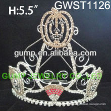 Seasonal bonito abóbora pageant personalizado coroa de cristal-GWST1126